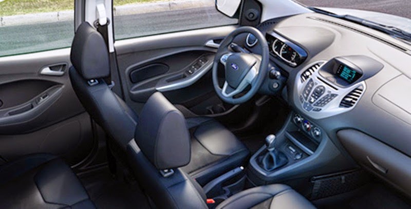 Novo Ford Ka 2015 interior painel