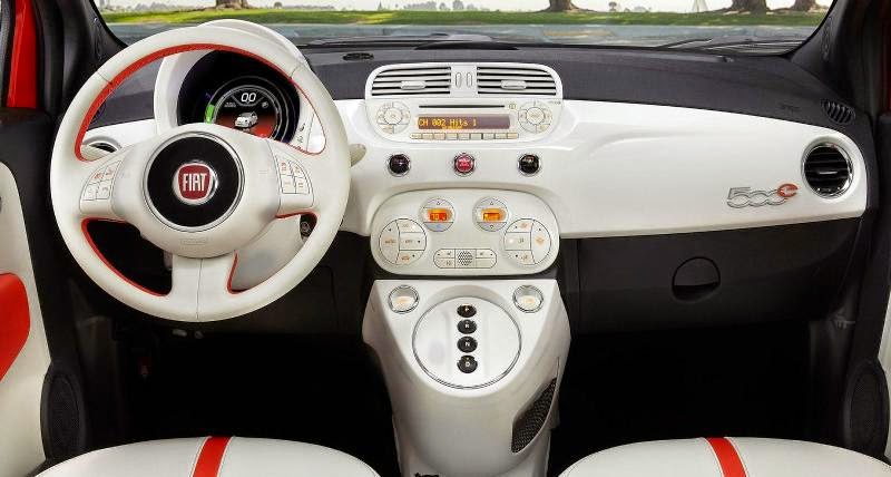 Novo Fiat 500 2014 interior acabamento